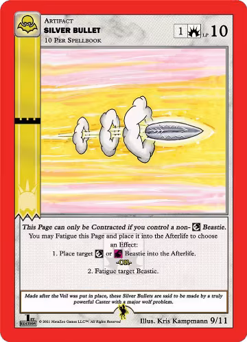 Silver Bullet (9/11), Nightfall: First Edition Tribal Theme Decks — MetaZoo card price