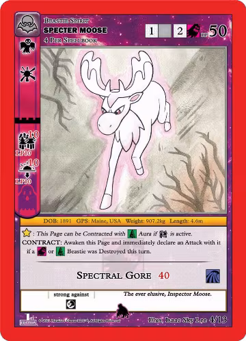 Specter Moose (4/13), Nightfall: First Edition Tribal Theme Decks — MetaZoo card price