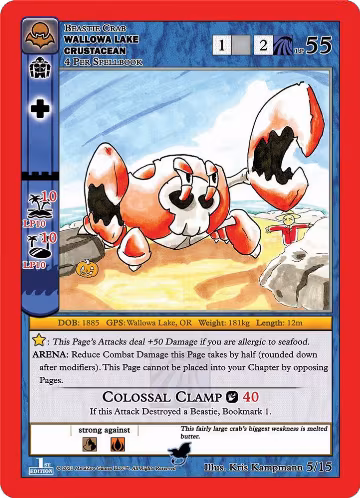 Wallowa Lake Crustacean (5/15), Nightfall: First Edition Tribal Theme Decks — MetaZoo card price