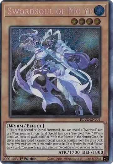 Swordsoul of Mo Ye (BODE-EN003), Burst of Destiny — Yu-Gi-Oh! card price