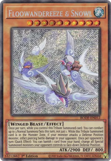 Floowandereeze & Snowl (BODE-EN012), Burst of Destiny — Yu-Gi-Oh! card price
