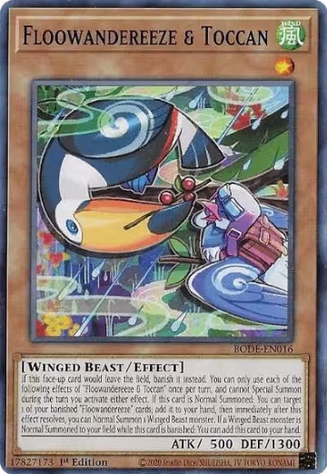 Floowandereeze & Toccan (BODE-EN016), Burst of Destiny — Yu-Gi-Oh! card price