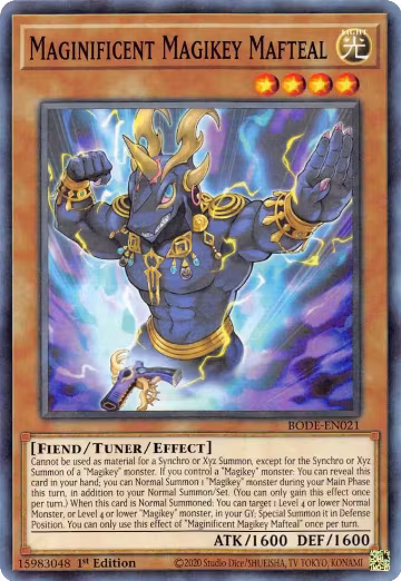 Maginificent Magikey Mafteal (BODE-EN021), Burst of Destiny — Yu-Gi-Oh! card price