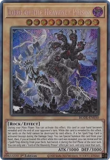 Lord of the Heavenly Prison (BODE-EN030), Burst of Destiny — Yu-Gi-Oh! card price