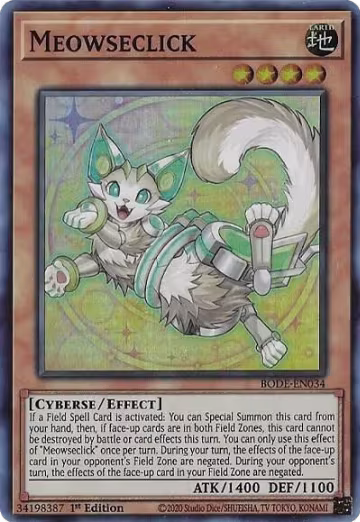 Meowseclick (BODE-EN034), Burst of Destiny — Yu-Gi-Oh! card price