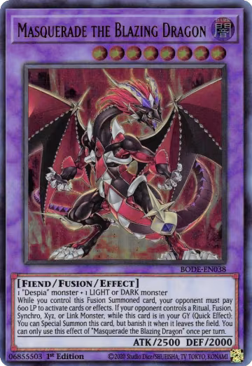 Masquerade the Blazing Dragon (BODE-EN038), Burst of Destiny — Yu-Gi-Oh! card price