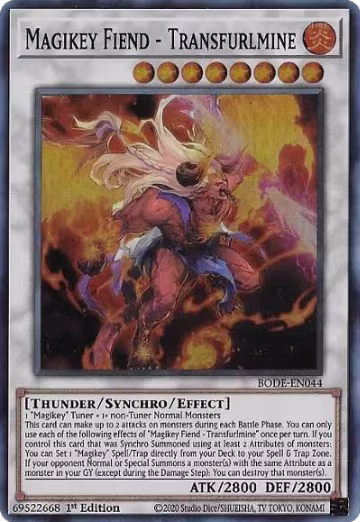 Magikey Fiend - Transfurlmine (BODE-EN044), Burst of Destiny — Yu-Gi-Oh! card price