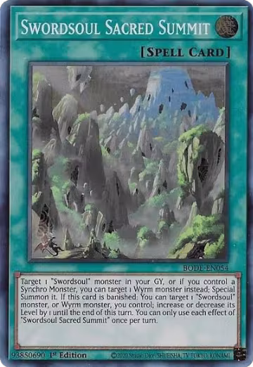 Swordsoul Sacred Summit (BODE-EN054), Burst of Destiny — Yu-Gi-Oh! card price