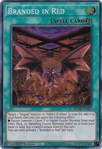 Branded in Red (BODE-EN057), Burst of Destiny — Yu-Gi-Oh! card price