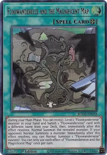 Floowandereeze and the Magnificent Map (BODE-EN058), Burst of Destiny — Yu-Gi-Oh! card price