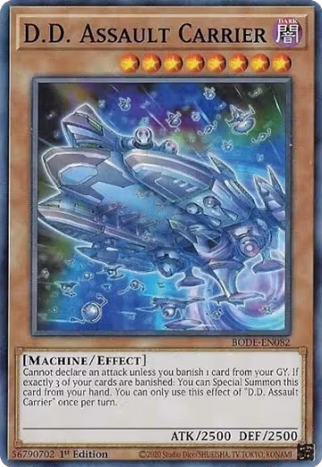 D.D. Assault Carrier (BODE-EN082), Burst of Destiny — Yu-Gi-Oh! card price