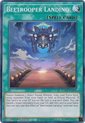 Beetrooper Landing (BODE-EN090), Burst of Destiny — Yu-Gi-Oh! card price