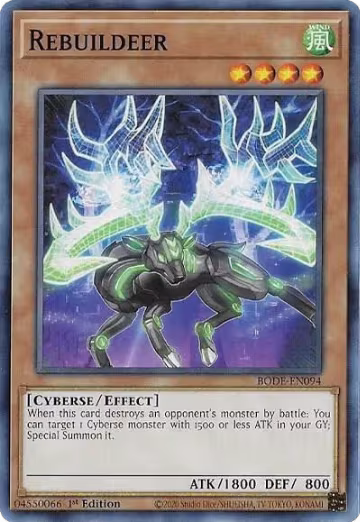 Rebuildeer (BODE-EN094), Burst of Destiny — Yu-Gi-Oh! card price