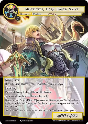 Misteltein, Dark Sword Saint (GOG-008), Game of Gods — Force of Will card price