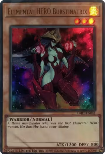 Elemental Hero Burstinatrix (LART-EN041), The Lost Art Promotion — Yu-Gi-Oh! card price