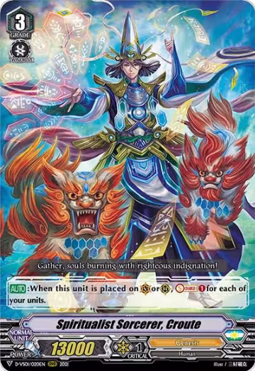 Spiritualist Sorcerer, Croute (D-VS01/020EN), D-VS01: V Clan Collection Vol.1 — Vanguard card price