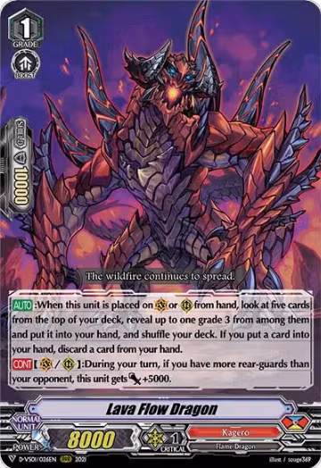 Lava Flow Dragon (D-VS01/026EN), D-VS01: V Clan Collection Vol.1 — Vanguard card price