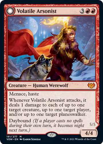 Volatile Arsonist (181), Innistrad: Crimson Vow — Magic card price