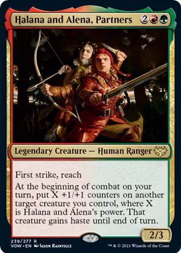 Halana and Alena, Partners (239), Innistrad: Crimson Vow — Magic card price