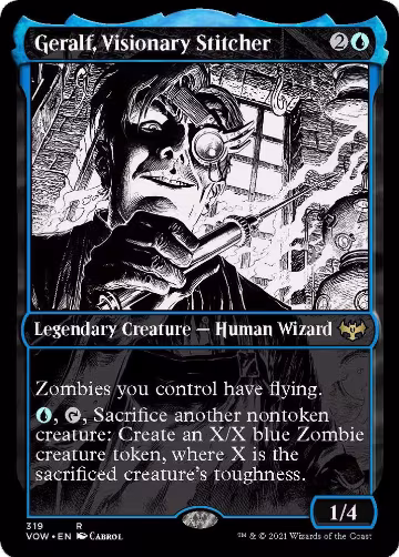 Geralf, Visionary Stitcher (Showcase) (319), Innistrad: Crimson Vow — Magic card price