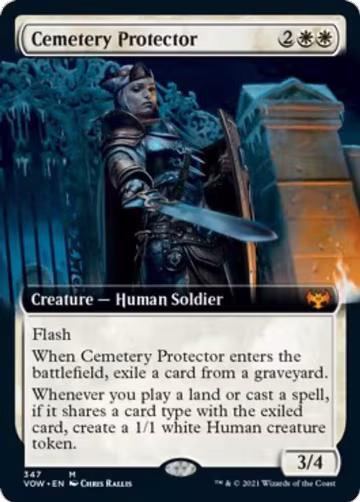 Cemetery Protector (Extended Art) (347), Innistrad: Crimson Vow — Magic card price