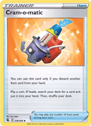 Cram-o-matic (229/264), Fusion Strike — Pokémon card price