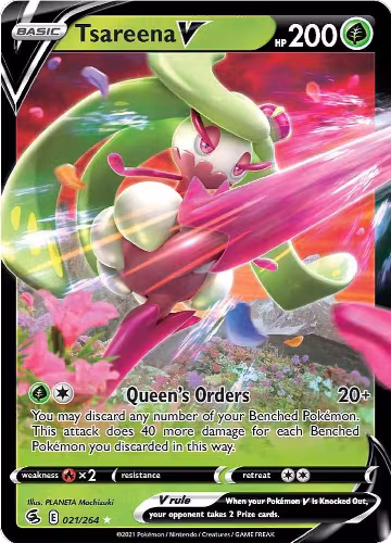 Tsareena V (021/264), Fusion Strike — Pokémon card price