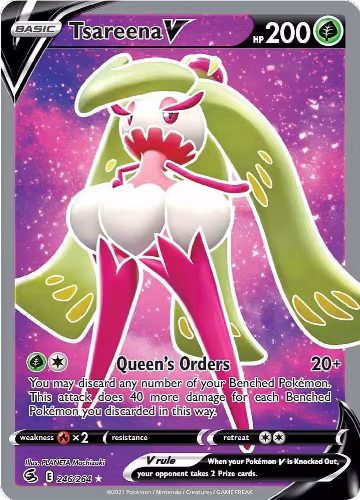 Tsareena V (Full Art) (246/264), Fusion Strike — Pokémon card price