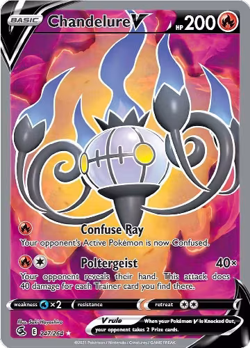 Chandelure V (Full Art) (247/264), Fusion Strike — Pokémon card price