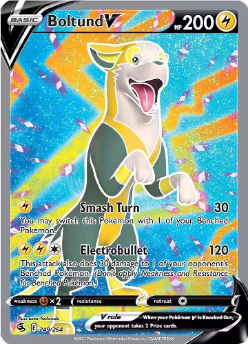Boltund V (Full Art) (249/264), Fusion Strike — Pokémon card price