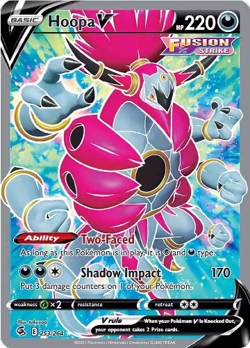 Hoopa V (Full Art) (253/264), Fusion Strike — Pokémon card price