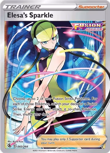 Elesa's Sparkle (Full Art) (260/264), Fusion Strike — Pokémon card price