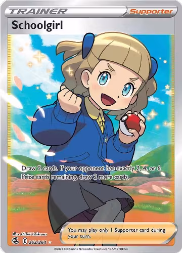 Schoolgirl (Full Art) (262/264), Fusion Strike — Pokémon card price