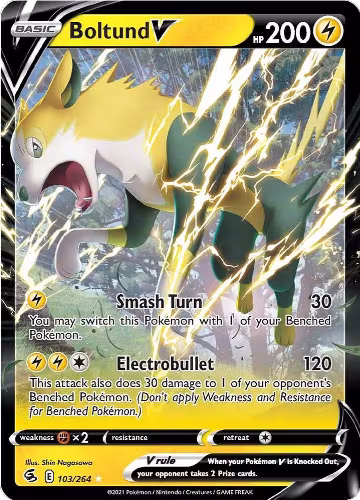 Boltund V (103/264), Fusion Strike — Pokémon card price