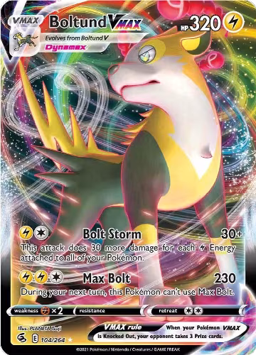 Boltund VMAX (104/264), Fusion Strike — Pokémon card price