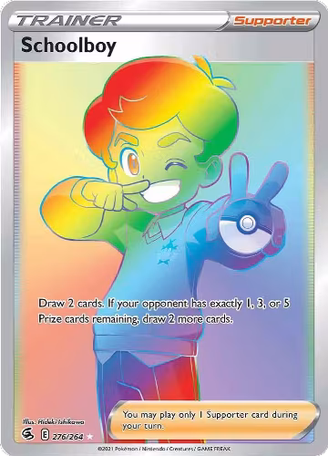 Schoolboy (Secret) (276/264), Fusion Strike — Pokémon card price