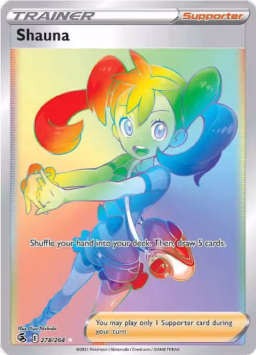 Shauna (Secret) (278/264), Fusion Strike — Pokémon card price