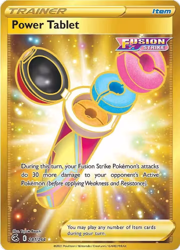 Power Tablet (Secret) (281/264), Fusion Strike — Pokémon card price