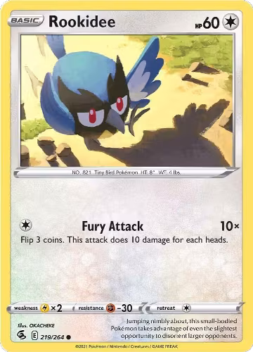 Rookidee (219/264), Fusion Strike — Pokémon card price