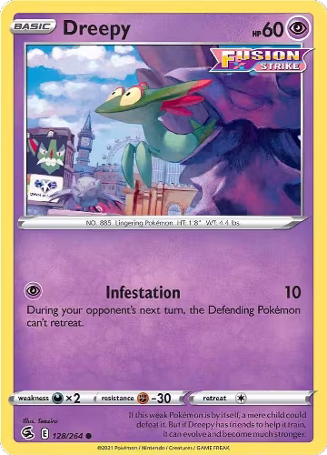Dreepy (128/264), Fusion Strike — Pokémon card price