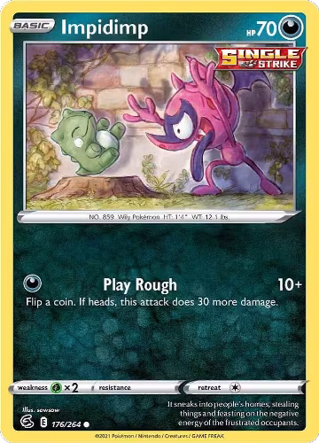 Impidimp (176/264), Fusion Strike — Pokémon card price