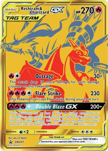 Reshiram & Charizard GX - SM247 (SM247), SM Promos — Pokémon card price
