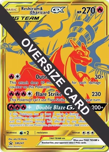 Reshiram & Charizard GX - SM247 (SM247), Jumbo Cards — Pokémon card price