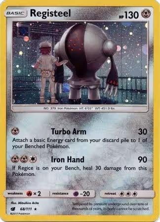 Registeel - 68/111 (Cosmos Holo) (68/111), SM Promos — Pokémon card price