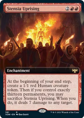 Stensia Uprising (Extended Art) (381), Innistrad: Crimson Vow — Magic card price