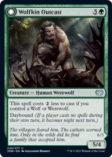 Wolfkin Outcast (229), Innistrad: Crimson Vow — Magic card price