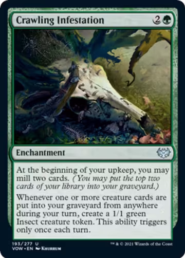 Crawling Infestation (193), Innistrad: Crimson Vow — Magic card price