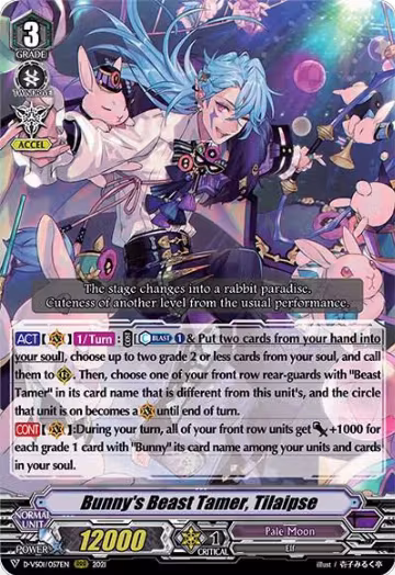 Bunny's Beast Tamer, Tilaipse (D-VS01/057EN), D-VS01: V Clan Collection Vol.1 — Vanguard card price