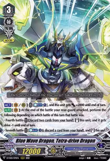 Blue Wave Dragon, Tetra-drive Dragon (D-VS01/071EN), D-VS01: V Clan Collection Vol.1 — Vanguard card price