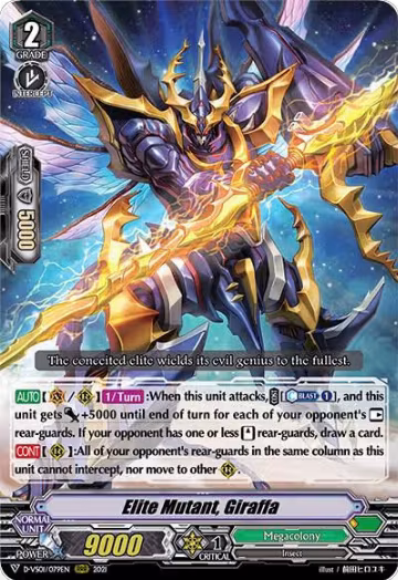 Elite Mutant, Giraffa (D-VS01/079EN), D-VS01: V Clan Collection Vol.1 — Vanguard card price